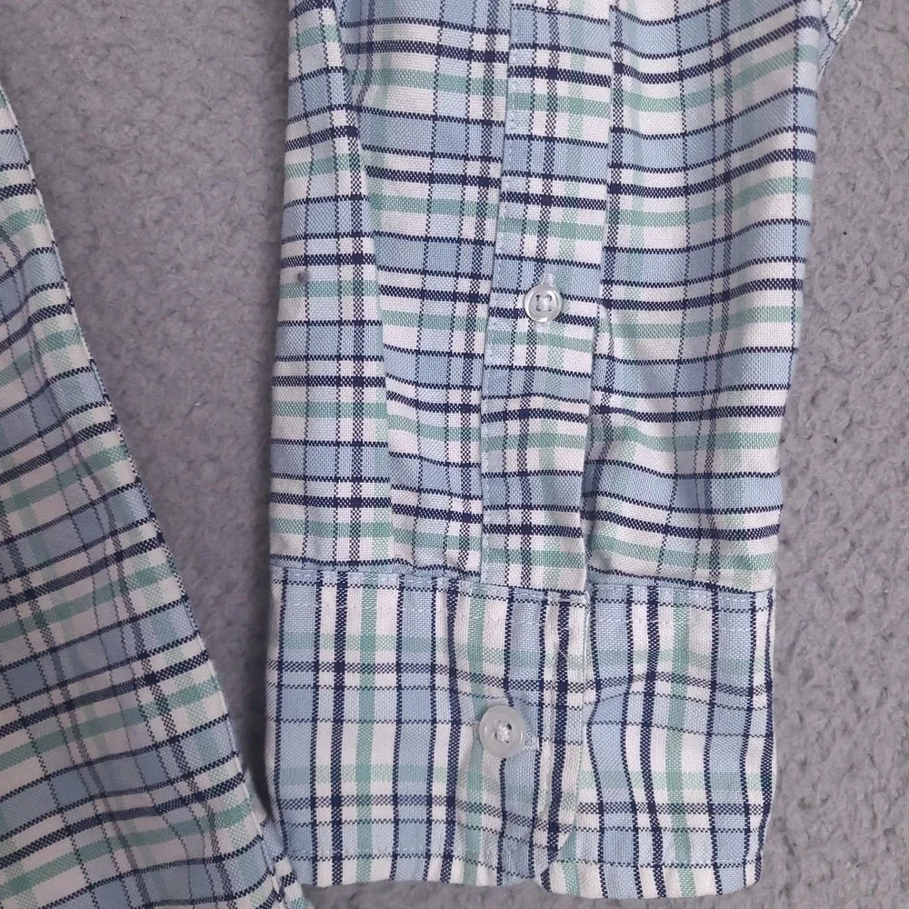J. Crew Shirt Mens XXL Plaid Flex Oxford Slim Fit Button Down Long Sleeve‎